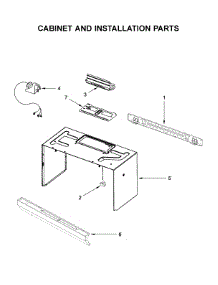 Cabinet And Installation Parts parts for Whirlpool Microwave/Hood Combo WMH32519HB3 from AppliancePartsPros.com