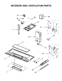 Interior And Ventilation Parts parts for Whirlpool Microwave/Hood Combo WMH32519HB4 from AppliancePartsPros.com