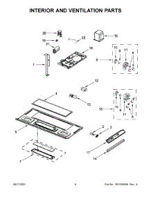 Interior And Ventilation Parts parts for Whirlpool Microwave/Hood Combo WMH32519HB6 from AppliancePartsPros.com