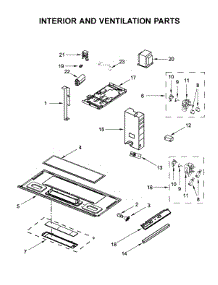 Interior And Ventilation Parts parts for Whirlpool Microwave/Hood Combo WMH32519HT3 from AppliancePartsPros.com