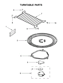 Turntable Parts parts for Whirlpool Microwave/Hood Combo WMH32519HT3 from AppliancePartsPros.com