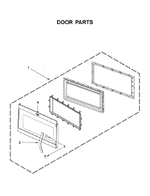 Door Parts parts for Whirlpool Microwave/Hood Combo WMH32519HV4 from AppliancePartsPros.com