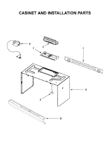 Cabinet And Installation Parts parts for Whirlpool Microwave/Hood Combo WMH32519HV4 from AppliancePartsPros.com