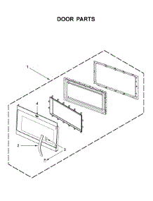 Door Parts parts for Whirlpool Microwave/Hood Combo WMH32519HV5 from AppliancePartsPros.com