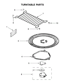 Turntable Parts parts for Whirlpool Microwave/Hood Combo WMH32519HV5 from AppliancePartsPros.com