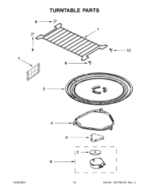 Turntable Parts parts for Whirlpool Microwave/Hood Combo WMH32519HW07 from AppliancePartsPros.com
