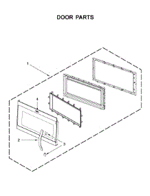 Door Parts parts for Whirlpool Microwave/Hood Combo WMH32519HW4 from AppliancePartsPros.com