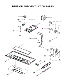Interior And Ventilation Parts parts for Whirlpool Microwave/Hood Combo WMH32519HZ5 from AppliancePartsPros.com