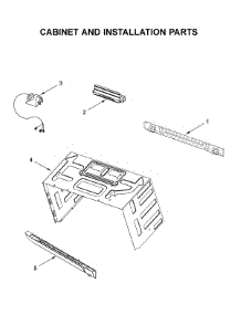 Cabinet And Installation Parts parts for Whirlpool Microwave/Hood Combo WMH53521HB5 from AppliancePartsPros.com