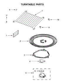 Turntable Parts parts for Whirlpool Microwave/Hood Combo WMH53521HW4 from AppliancePartsPros.com