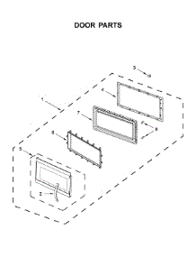 Door Parts parts for Whirlpool Microwave/Hood Combo WMH53521HW5 from AppliancePartsPros.com