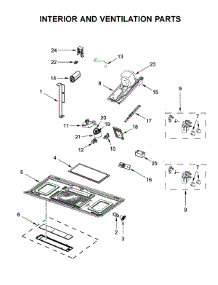 Interior And Ventilation Parts parts for Whirlpool Microwave/Hood Combo WMH53521HZ4 from AppliancePartsPros.com