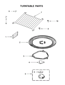 Turntable Parts parts for Whirlpool Microwave/Hood Combo WMH54521HS4 from AppliancePartsPros.com