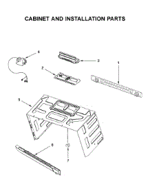 Cabinet And Installation Parts parts for Whirlpool Microwave/Hood Combo WMH54521HS4 from AppliancePartsPros.com