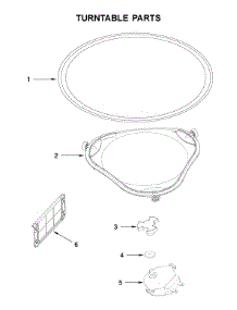 Turntable Parts parts for Whirlpool Microwave/Hood Combo WMH54521JZ0 from AppliancePartsPros.com