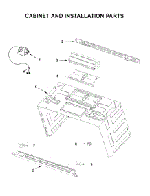 Cabinet And Installation Parts parts for Whirlpool Microwave/Hood Combo WMH54521JZ0 from AppliancePartsPros.com