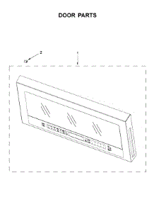 Door Parts parts for Whirlpool Microwave/Hood Combo WMH75021HV2 from AppliancePartsPros.com