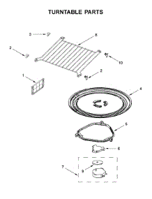 Turntable Parts parts for Whirlpool Microwave/Hood Combo WMH75021HZ2 from AppliancePartsPros.com