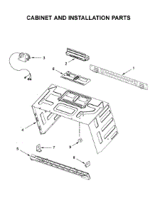 Cabinet And Installation Parts parts for Whirlpool Microwave/Hood Combo WMH75021HZ2 from AppliancePartsPros.com