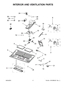 Interior And Ventilation Parts parts for Whirlpool Microwave/Hood Combo WMH78019HB06 from AppliancePartsPros.com