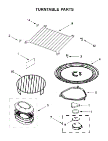 Turntable Parts parts for Whirlpool Microwave/Hood Combo WMH78019HB4 from AppliancePartsPros.com