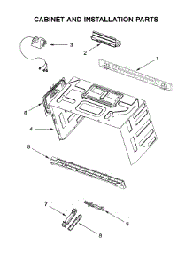 Cabinet And Installation Parts parts for Whirlpool Microwave/Hood Combo WMH78019HW4 from AppliancePartsPros.com