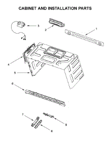 Cabinet And Installation Parts parts for Whirlpool Microwave/Hood Combo WMHA9019HN3 from AppliancePartsPros.com