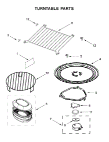 Turntable Parts parts for Whirlpool Microwave/Hood Combo WMHA9019HV2 from AppliancePartsPros.com