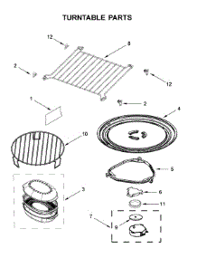 Turntable Parts parts for Whirlpool Microwave/Hood Combo WMHA9019HZ3 from AppliancePartsPros.com