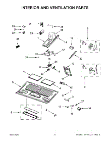 Interior And Ventilation Parts parts for Whirlpool Microwave/Hood Combo WMHA9019HZ4 from AppliancePartsPros.com