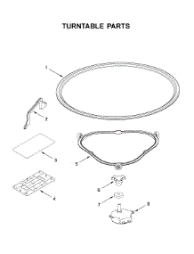 Turntable Parts parts for Whirlpool Microwave/Hood Combo WML35011KS0 from AppliancePartsPros.com