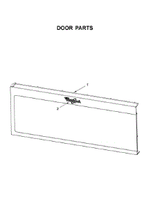 Door Parts parts for Whirlpool Microwave/Hood Combo WML35011KW0 from AppliancePartsPros.com