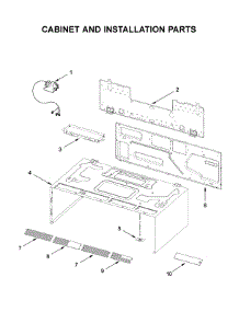 Cabinet And Installation Parts parts for Whirlpool Microwave/Hood Combo WML35011KW0 from AppliancePartsPros.com