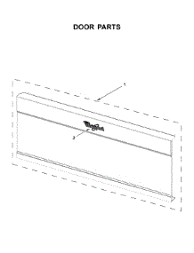 Door Parts parts for Whirlpool Microwave/Hood Combo WML55011HS4 from AppliancePartsPros.com