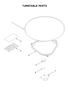 Turntable Parts parts for Whirlpool Microwave/Hood Combo WML55011HS6 from AppliancePartsPros.com