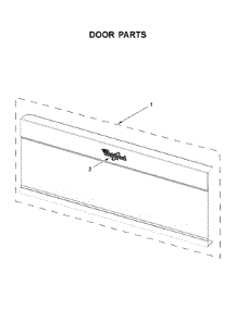 Door Parts parts for Whirlpool Microwave/Hood Combo WML55011HW3 from AppliancePartsPros.com