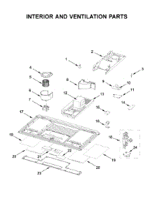 Interior And Ventilation Parts parts for Whirlpool Microwave/Hood Combo WML55011HW4 from AppliancePartsPros.com