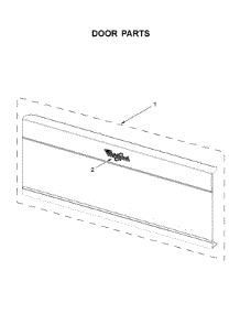 Door Parts parts for Whirlpool Microwave/Hood Combo WML55011HW5 from AppliancePartsPros.com