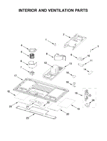 Interior And Ventilation Parts parts for Whirlpool Microwave/Hood Combo WML55011HW6 from AppliancePartsPros.com