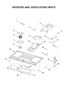 Interior And Ventilation Parts parts for Whirlpool Microwave/Hood Combo WML75011HB7 from AppliancePartsPros.com