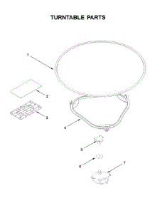 Turntable Parts parts for Whirlpool Microwave/Hood Combo WML75011HB7 from AppliancePartsPros.com