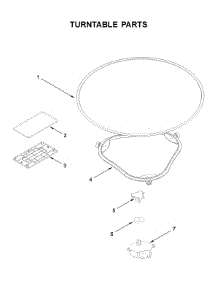 Turntable Parts parts for Whirlpool Microwave/Hood Combo WML75011HV5 from AppliancePartsPros.com