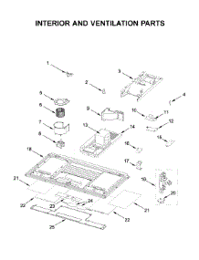 Interior And Ventilation Parts parts for Whirlpool Microwave/Hood Combo WML75011HW4 from AppliancePartsPros.com