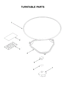 Turntable Parts parts for Whirlpool Microwave/Hood Combo WML75011HW6 from AppliancePartsPros.com