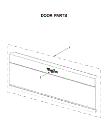 Door Parts parts for Whirlpool Microwave/Hood Combo WML75011HZ7 from AppliancePartsPros.com
