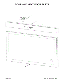 Door And Vent Door Parts parts for Whirlpool Built-In Microwave WMMF5930PZ00 from AppliancePartsPros.com