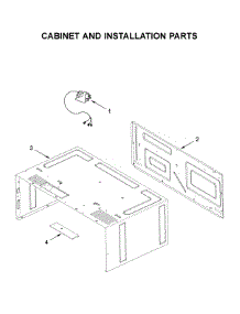 Cabinet And Installation Parts parts for Whirlpool Built-In Microwave WMT50011KS0 from AppliancePartsPros.com