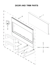 Door And Trim Parts parts for Whirlpool Built-In Microwave WMT55511KS0 from AppliancePartsPros.com