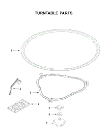 Turntable Parts parts for Whirlpool Built-In Microwave WMT55511KS0 from AppliancePartsPros.com