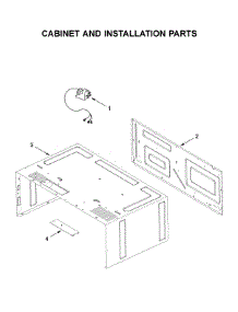Cabinet And Installation Parts parts for Whirlpool Built-In Microwave WMT55511KS0 from AppliancePartsPros.com